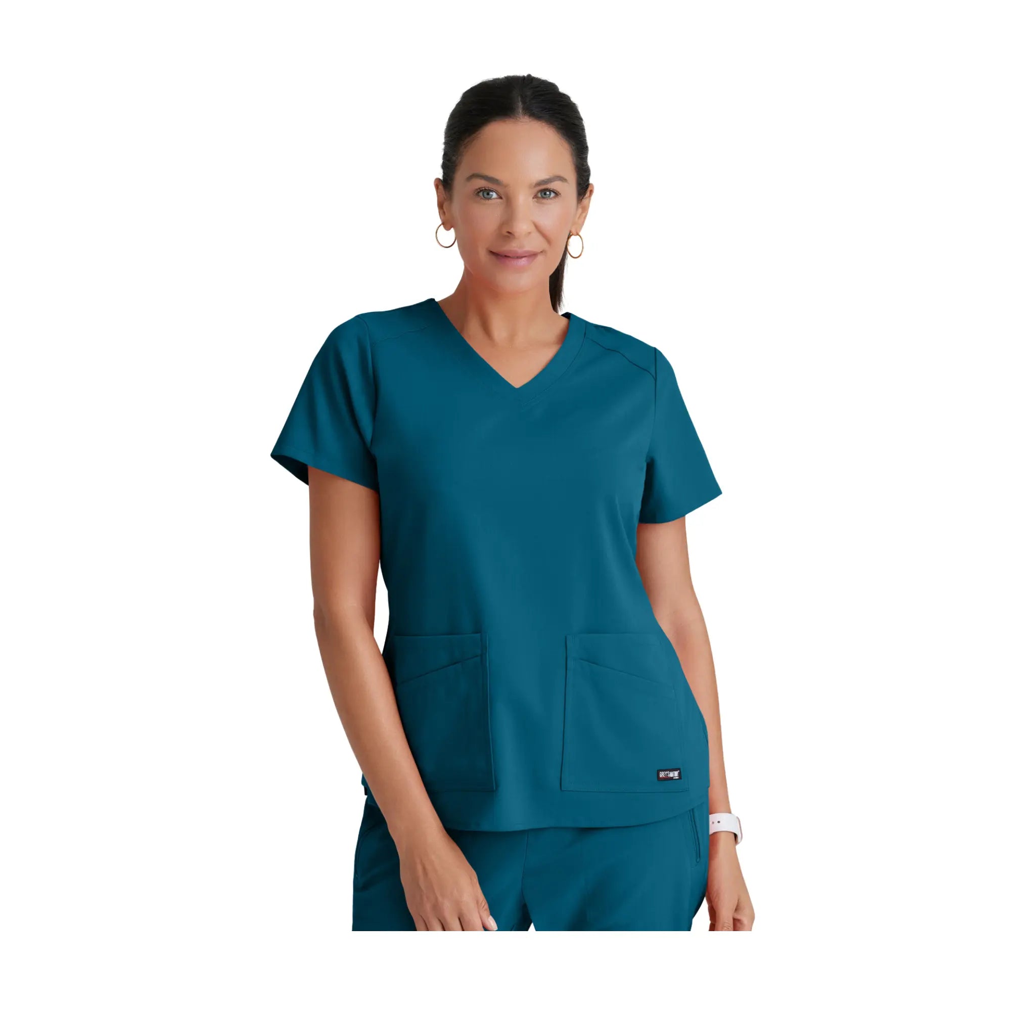 Aura - Tunique col V - Femme - Grey’s Anatomy Stretch Grey’s Anatomy  Bleu Bahamas / XL