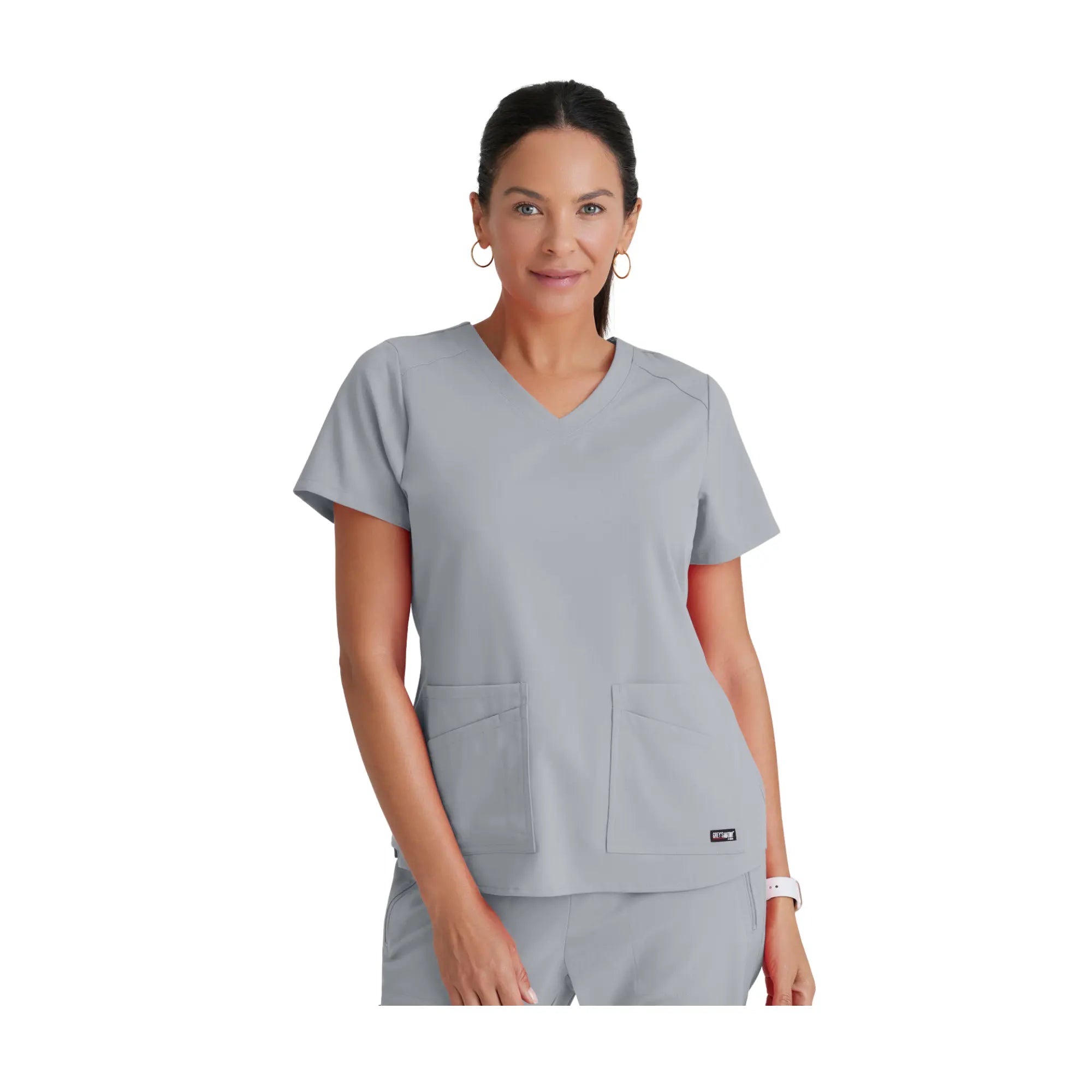 Aura - Tunique col V - Femme - Grey’s Anatomy Stretch Grey’s Anatomy  Gris Clair / XL