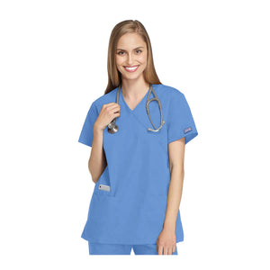 Bayonne - Medical Tunic - Wrap Effect - Short Sleeve - Women - 72 cm - Cherokee Cherokee Authentic Workwear 