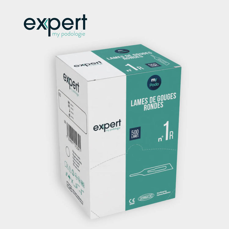 Boîte de 500 lames de gouges rondes - Expert by My Podologie Expert 
