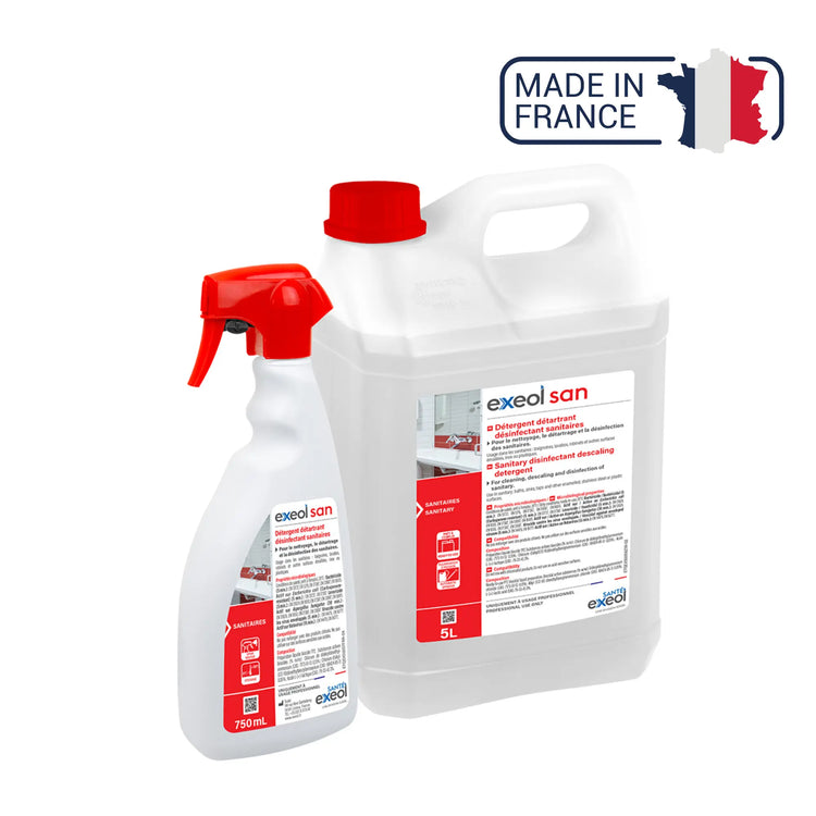 Détartrant désinfectant sanitaires - Exeol San - Sodel Exeol 