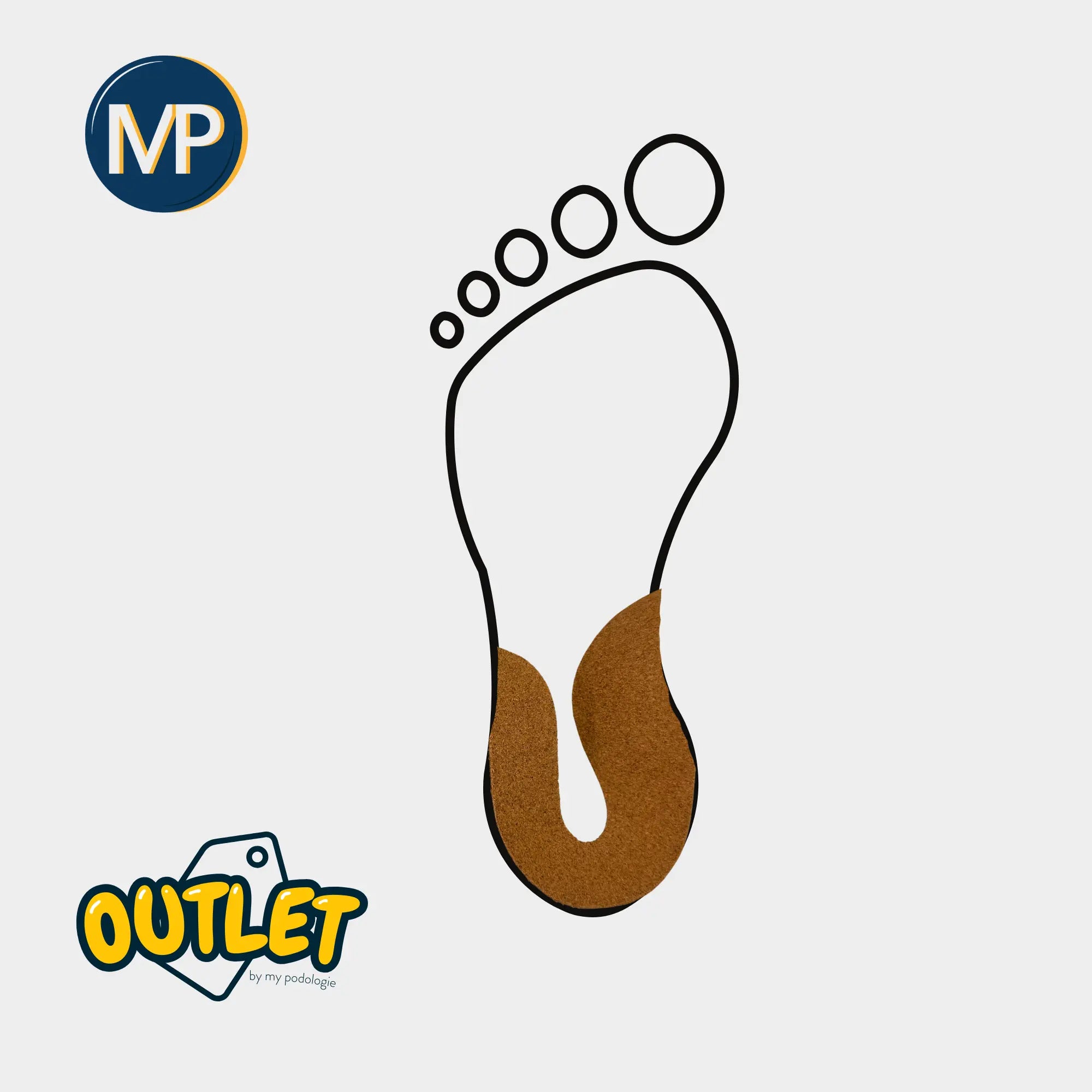 Élément Arciforme de Décharge - Liège Latex - taille 5/7 // Fin de série My Podologie 