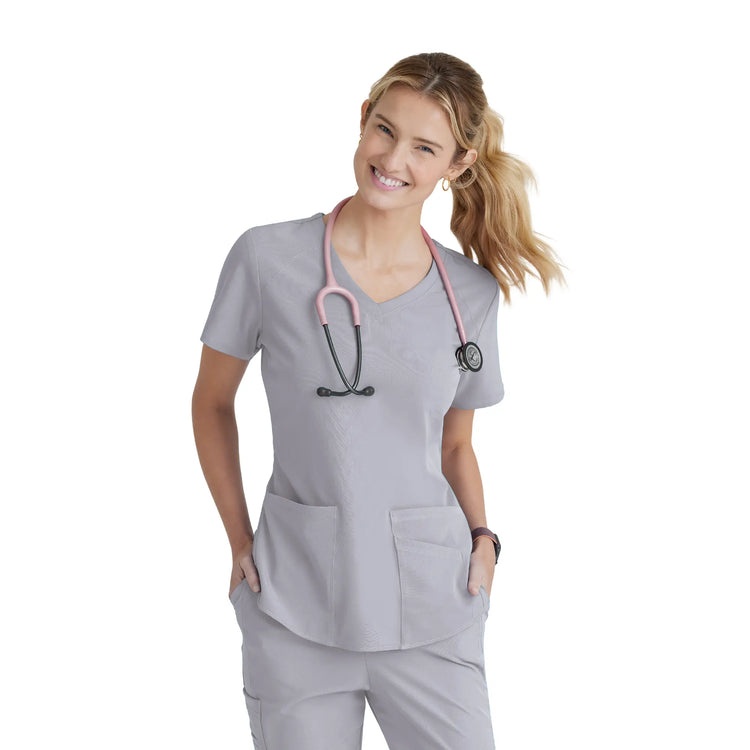 Elva - Tunique col V - Femme - Skechers SKECHERS  Gris Clair / XL