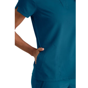 Flora - Tunique col à bande - Femme - Grey’s Anatomy Stretch Grey’s Anatomy 