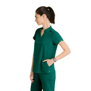 Flora - Tunique col à bande - Femme - Grey’s Anatomy Stretch Grey’s Anatomy 