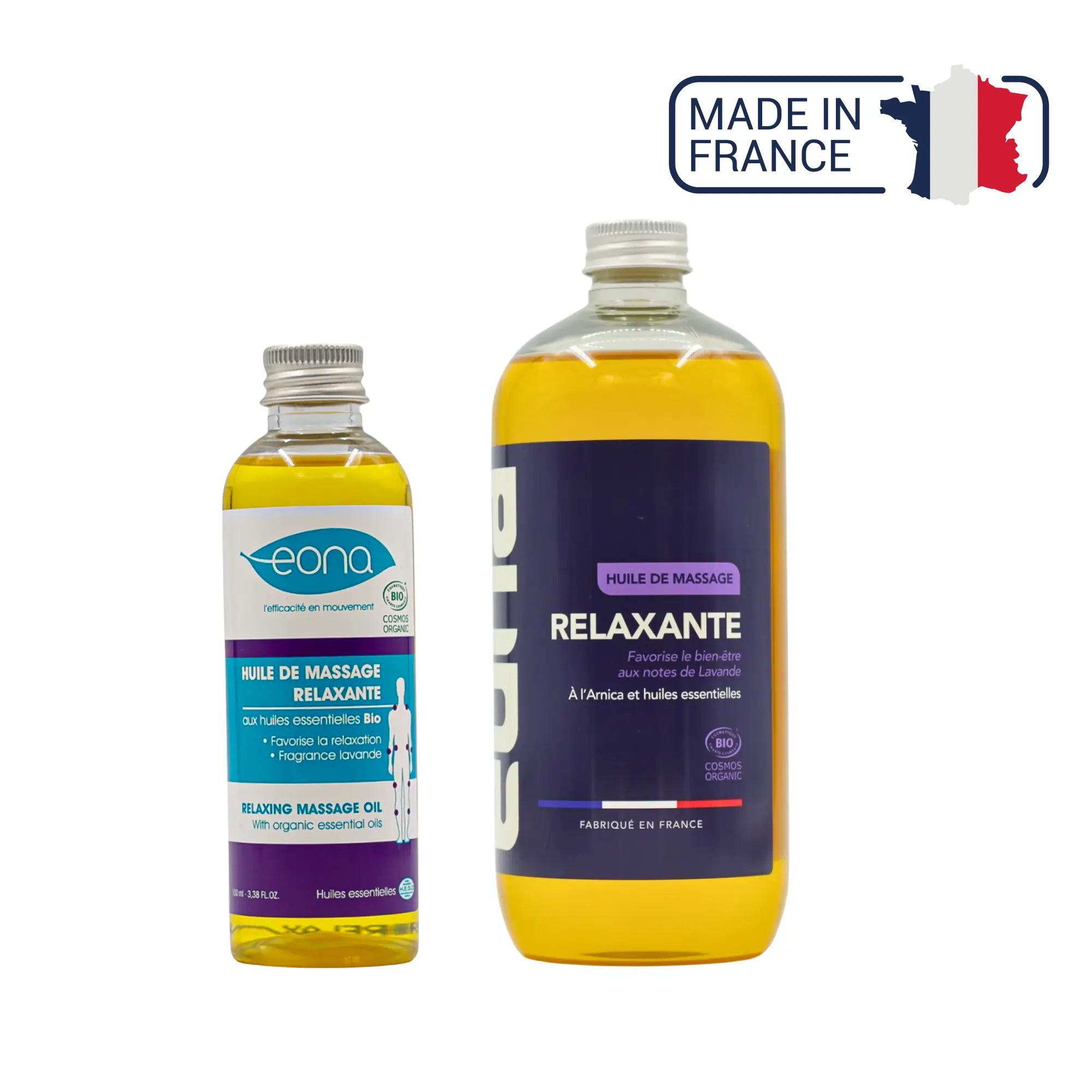 Huile de massage - Relaxante - Bio - 2 contenances - Eona Eona 