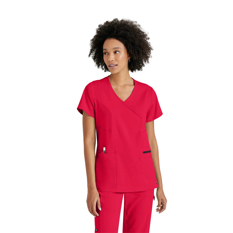 Kim - Tunique col V croisé - Femme - Grey’s Anatomy Stretch Grey’s Anatomy 