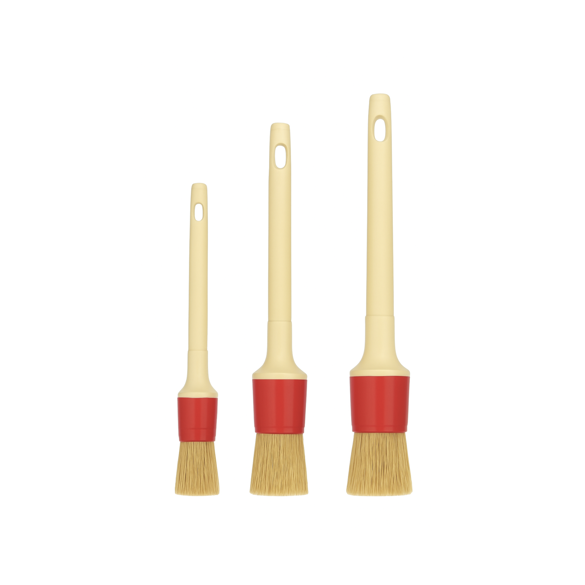 Glue brushes with plastic handle - 3 sizes