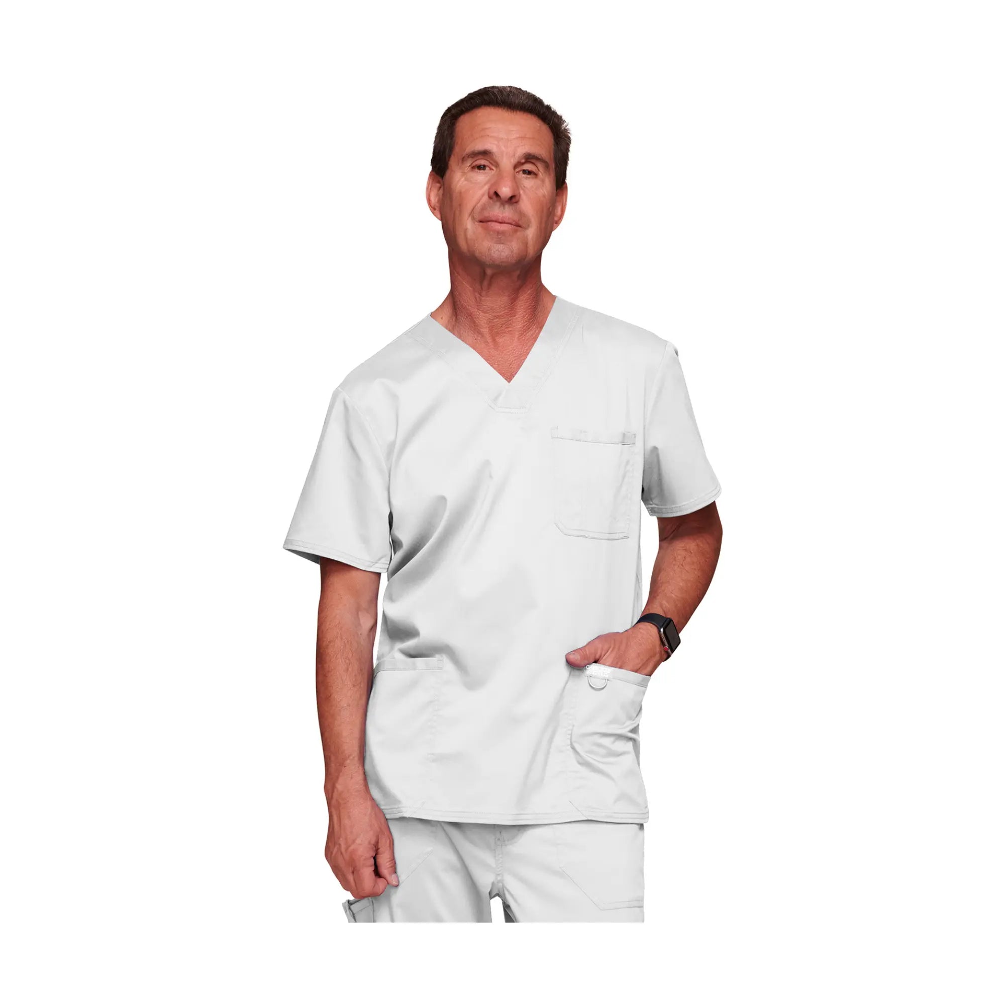 Lourdes - Tunique col V - Homme - Cherokee Cherokee Authentic Workwear  Blanc-3XL