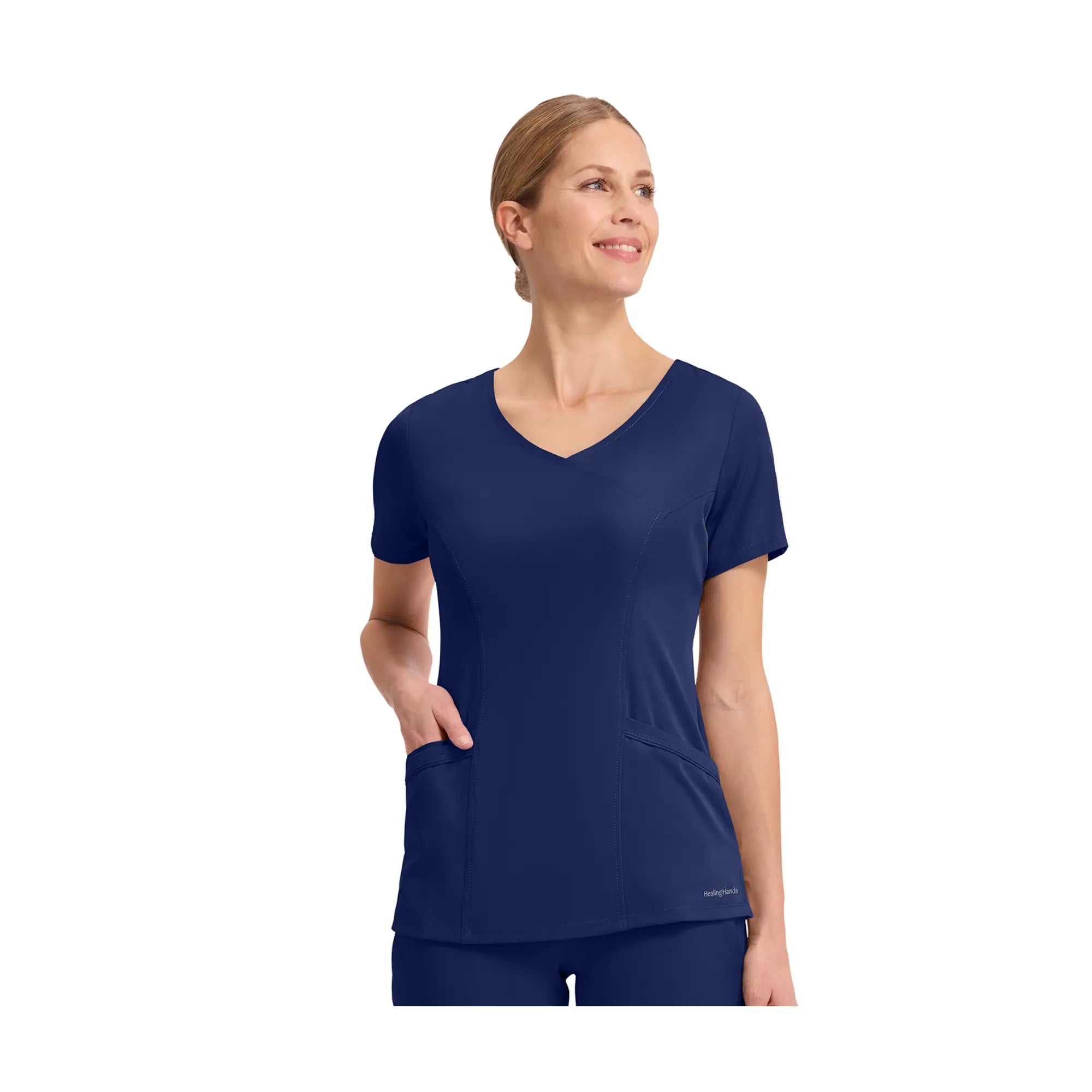 Madison - Tunique cache-cœur - Femme - Healing Hands Healing Hands  Bleu Marine / 3XL