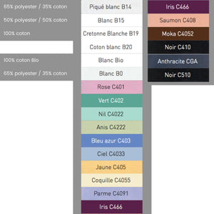 Manu - Pantalon PC Corail - Mixte - Ceinture élastique - Sans poche My Blouse 