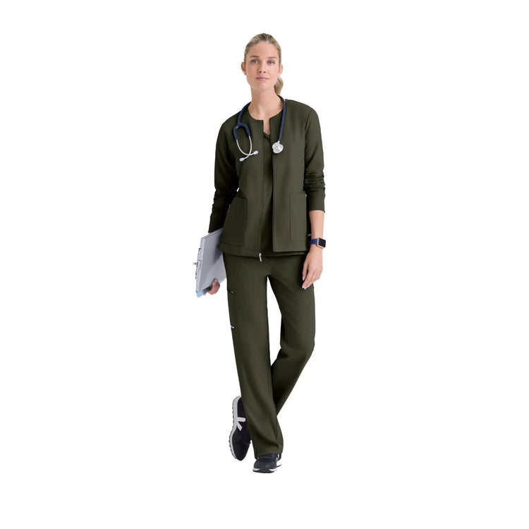 Mila - Round neck medical jacket - Women - Grey’s Anatomy Stretch Grey’s Anatomy 