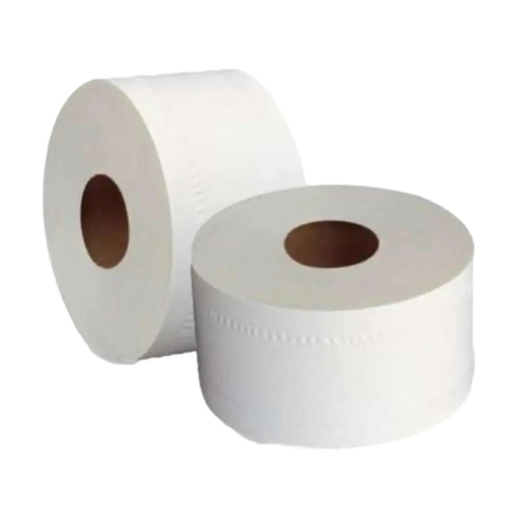 Papier toilette gaufré blanc 2 plis - Mini Jumbo -  130 m - 12 Rouleaux - My Podologie