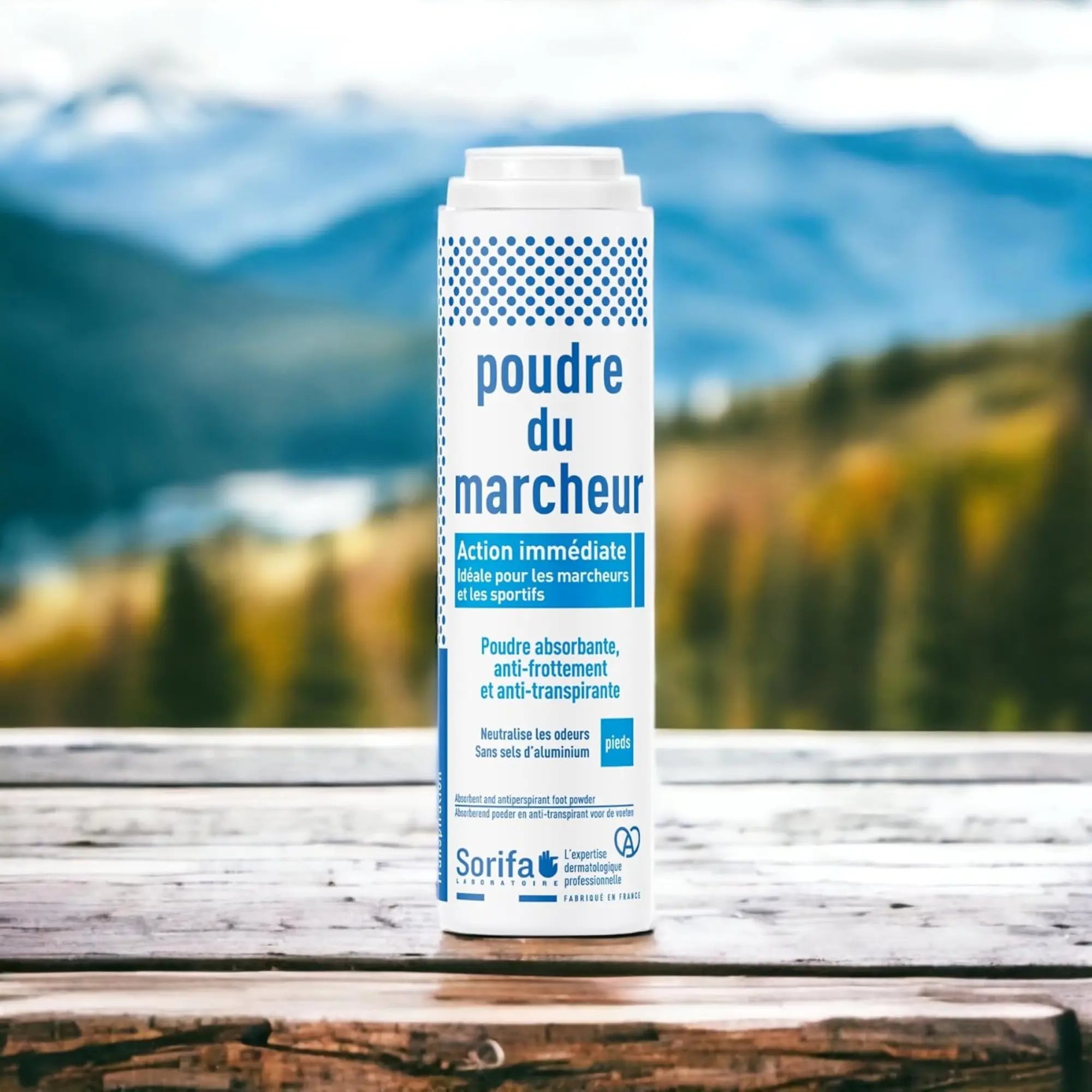 Poudre du marcheur - Transpiration et macération des pieds - 100 g Laboratoire Sorifa 