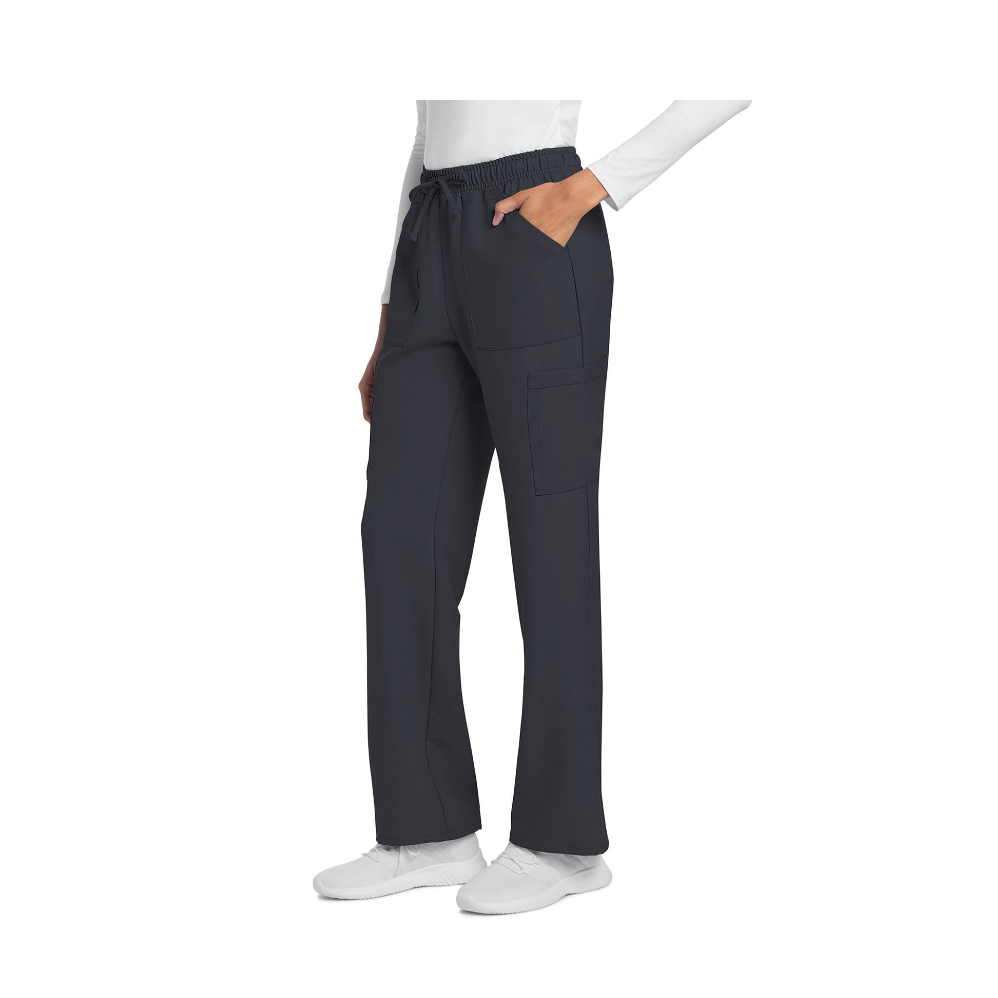 Saint-Malo - Pantalon jambes droites à cordon de serrage - Femme - Cherokee Cherokee Authentic Workwear 