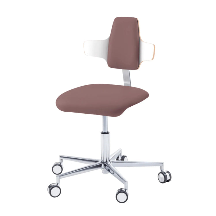 Siège praticien - COMFORT - Ruck - Dossier Napoleon My Podologie  CPL-Blanc-Taupe-Long