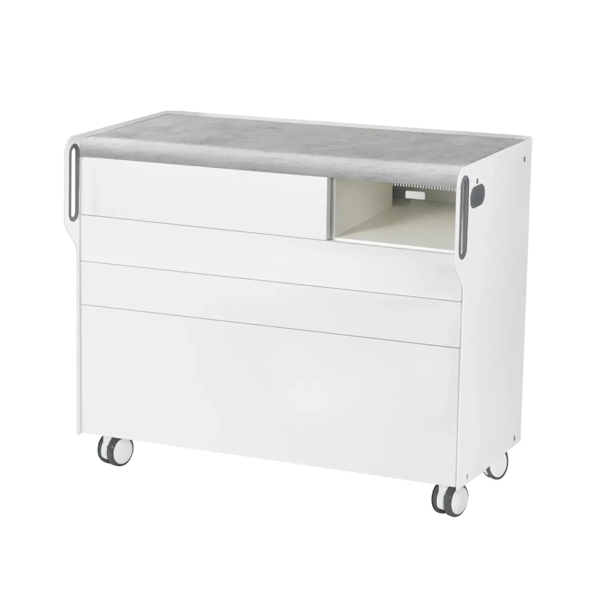 Unité de Podologie "Room Move" - Taille L - Ruck Ruck  Béton-3-compartiment-micromoteur-à-droite-Non