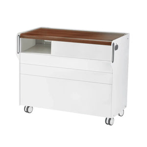 Unité de Podologie "Room Move" - Taille L - Ruck Ruck  Noyer-3-compartiment-micromoteur-à-gauche-Cercle-X